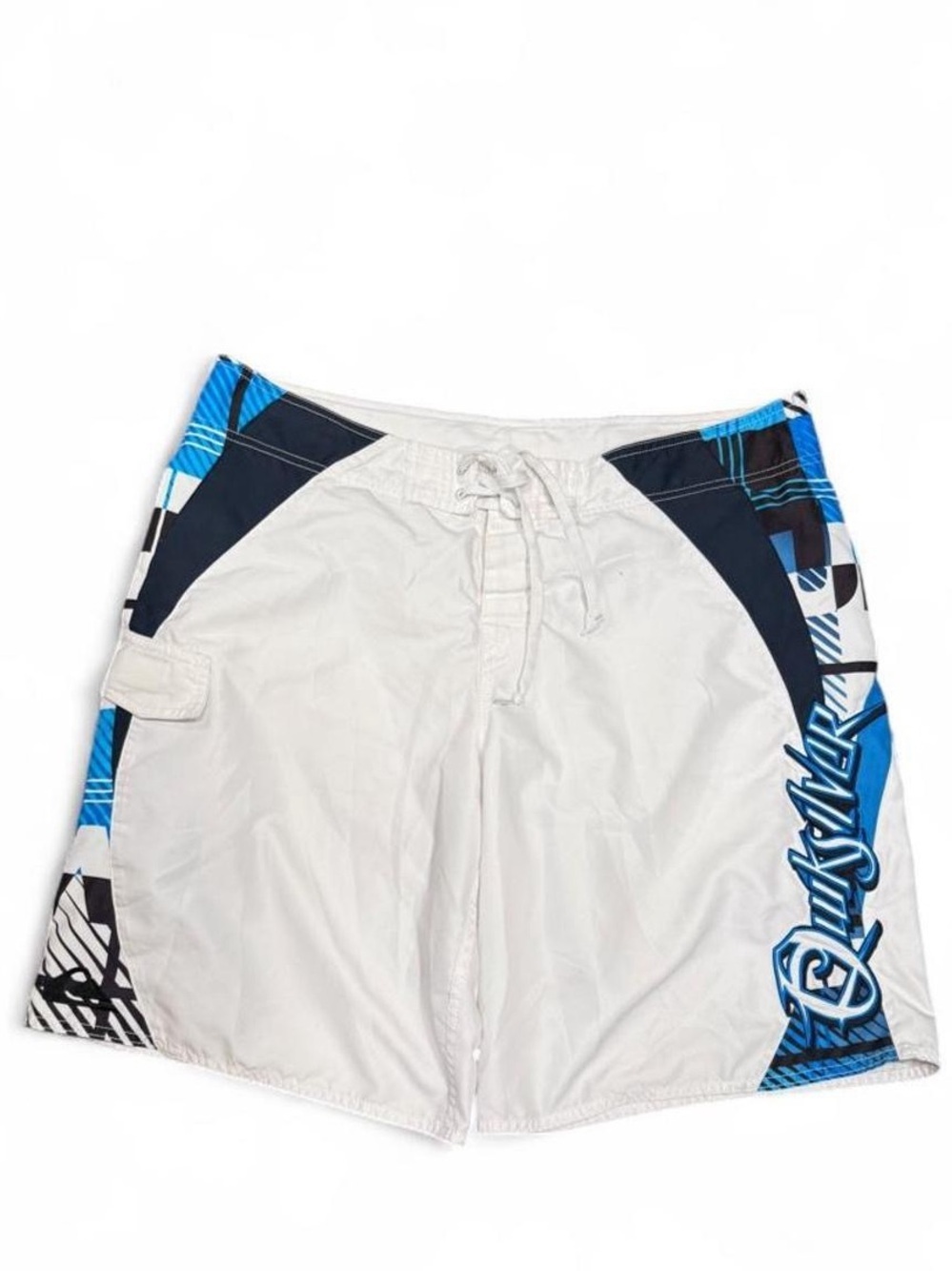 Y2K Quiksilver Embroidered Surfwear Baggy Board Shorts